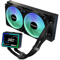 Asrock Challenger 240 Digital, AiO liquid cooler, ARGB,... - 2