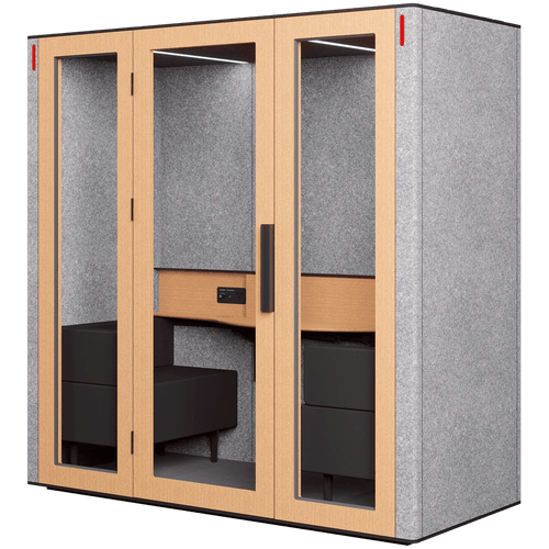 WorkBooth Two with Media hub integration spot, Blind back... - 1