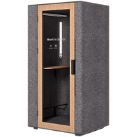 WORKBOOTH One Acoustic booth with Media hub... - 1