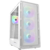 COUGAR AIRFACE PURE RGB PC Case, Mid Tower, White - 1