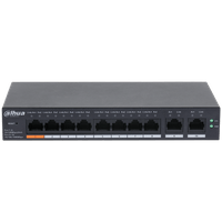 Dahua 10-Port Cloud Managed Desktop PoE Switch - 1