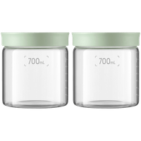 BUYDEEM Glass storage box 700ml x2 - 1