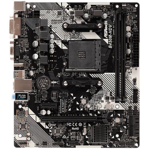 ASROCK Main Board Desktop B450M-HDV R4.0... - 2