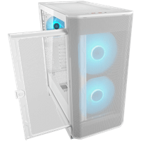 COUGAR AIRFACE FLO RGB PC Case, Mid Tower, White - 3