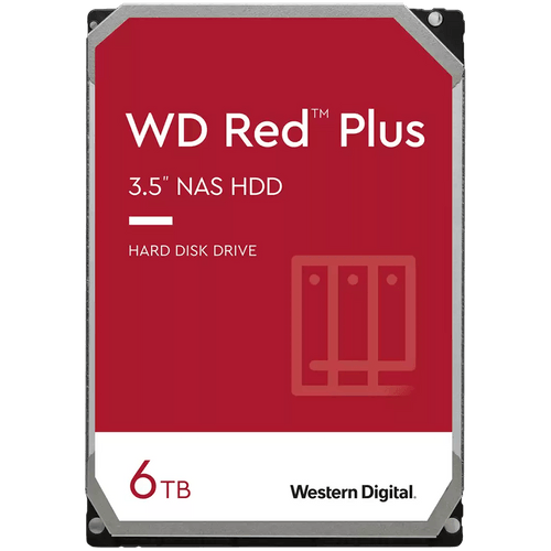 HDD NAS WD Red Plus (3.5&amp;#039;&amp;#039;, 6TB, 256MB, 5400 RPM, SATA 6... - 1