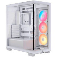 CORSAIR 3500X RSR ARGB Tempered Glass Mid-Tower, White - 1