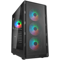COUGAR AIRFACE PURE RGB PC Case, Mid Tower, Black - 1