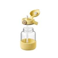 BUYDEEM Pop-Up Straw Glass Bottle 1L - 2