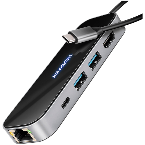AXAGON HMC-6GLN 2x USB-A 5Gbps, 1x USB-C 5Gbps, 4K/60Hz... - 1