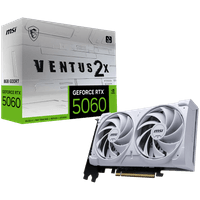 MSI Video Card NVIDIA GeForce RTX 5060 8G VENTUS 2X WHITE - 0