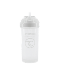 Чаша със сламка Twistshake 360 мл 6+ м White - 1 Чаша със сламка Twistshake 360 мл 6+ м White - 1