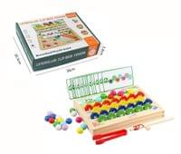 Дървена образователна игра с магнитчета - 0