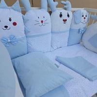 Babyhome комплект за бебешка кошара „Весели животни“ - 6