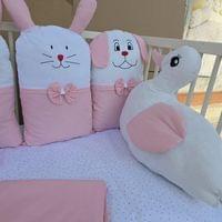 Babyhome комплект за бебешка кошара „Весели животни“ - 7