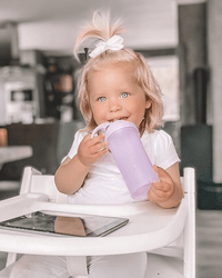 Чаша със сламка  Twistshake 360 мл 6+ м Pastel Purple - 2