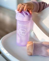 Чаша със сламка  Twistshake 360 мл 6+ м Pastel Purple - 4