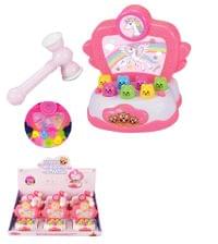 Музикална играчка с чук и светлини,Розова,647905B - 1