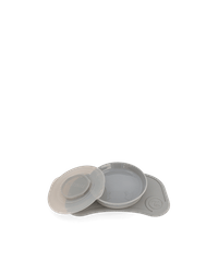 Мини подложка + чиния Twistshake Grey - 1