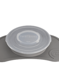 Мини подложка + чиния Twistshake Grey - 3 Мини подложка + чиния Twistshake Grey - 3