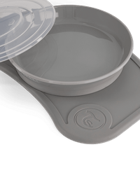 Мини подложка + чиния Twistshake Grey - 4 Мини подложка + чиния Twistshake Grey - 4