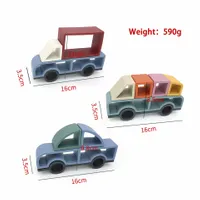 Силиконов монтесори пъзел коли - 1