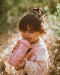 Сламка чаша Twistshake 360 мл 6+ м Pastel Pink - 4