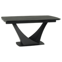 Разтегателна трапезна маса BOREK - черна - 1
