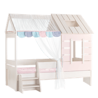 Детско легло къща PINK HOUSE - 90 х 200 - розово - 1 Детско легло къща PINK HOUSE - 90 х 200 - розово - 1
