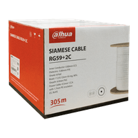 Комбиниран кабел Dahua PFM941I-RG59N/2-305 Коаксиален +... - 1