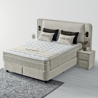 Тапицирана спалня с матрак CANCUN 180 x 200 - бежов 07 - 2 Тапицирана спалня с матрак CANCUN 180 x 200 - бежов 07 - 2
