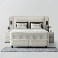 Тапицирана спалня с матрак CANCUN 180 x 200 - бежов 07 - 5 Тапицирана спалня с матрак CANCUN 180 x 200 - бежов 07 - 5