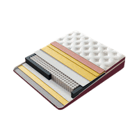 Тапицирана спалня с матрак MINI PUZZLE 160 х 200 - бордо 59 - 4