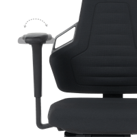 Индустриален ергономичен стол BIMOS NEXXIT 3 - 9031 - черен - 16