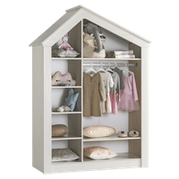 Трикрилен детски гардероб PINK HOUSE - 2
