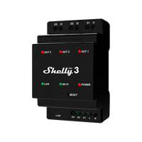 Триканално WiFi реле за DIN шина със сухи контакти Shelly... - 1 Триканално WiFi реле за DIN шина със сухи контакти Shelly... - 1