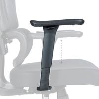 Ергономичен стол Carmen 7591 - черен - 7