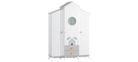 Трикрилен детски гардероб BIRD HOUSE - 2