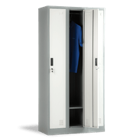 Метален шкаф CR-1242 J LUX - сив / тъмносив - 2 Метален шкаф CR-1242 J LUX - сив / тъмносив - 2