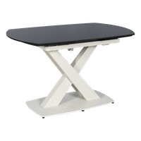 Разтегателна трапезна маса MATEO - черна - 1