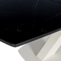 Разтегателна трапезна маса MATEO - черна - 5