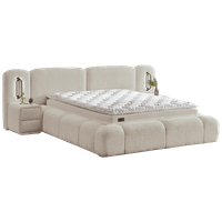 Тапицирана спалня с матрак BUMBY LUX 160 x 200 - перла SY - 0