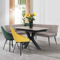 Разтегателна трапезна маса ZORY - сива - 7