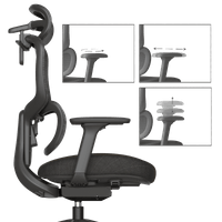 Ергономичен стол LERIK - черен - 6