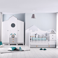 Бебешка кошара и детско легло 2в1 BIRD HOUSE 70 x 170 - 3 Бебешка кошара и детско легло 2в1 BIRD HOUSE 70 x 170 - 3
