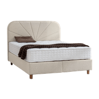 Тапицирана спалня с матрак DELUX PREMIUM 180 x 200 - крем - 1