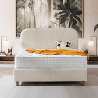 Тапицирана спалня с матрак DELUX PREMIUM 180 x 200 - крем - 2