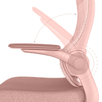 Ергономичен стол BAKU - светлорозов - 5