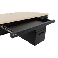 Метално бюро Carmen CR-1321 ZH - бук / черно - 6 Метално бюро Carmen CR-1321 ZH - бук / черно - 6