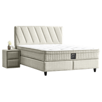 Тапицирана спалня с матрак SIESTA 180 x 200 - крем 01 - 1