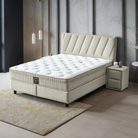 Тапицирана спалня с матрак SIESTA 180 x 200 - крем 01 - 2 Тапицирана спалня с матрак SIESTA 180 x 200 - крем 01 - 2
